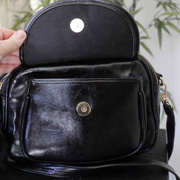Urban Outfitters Collective Patent Black Small Bag - Picture 3 of 6
